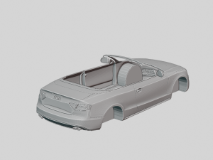 Audi S5 Cabriolet 2012 Printable Body 3D Print Model