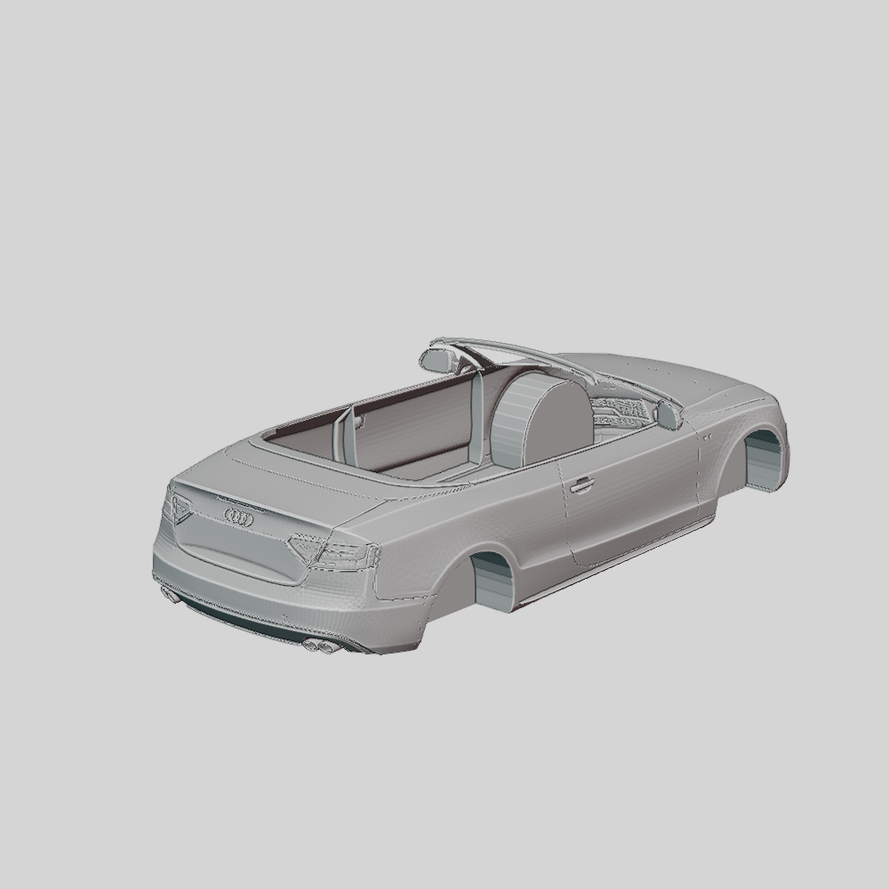 Audi S5 Cabriolet 2012 Printable Body 3D Принт Модель In Транспорт.