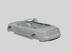 Audi S5 Cabriolet 2012 Printable Body 3D Print Model