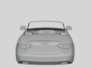 Audi S5 Cabriolet 2012 Printable Body 3D Print Model