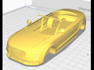 Audi S5 Cabriolet 2012 Printable Body 3D Print Model