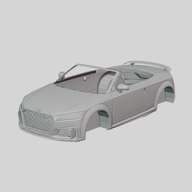 Audi TTS Roadster 2020 Printable Body 3D 프린트 모델 .c4d .max .obj .3ds .fbx .stl .blend