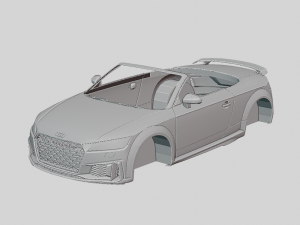 Audi TTS Roadster 2020 Printable Body Modelo de Impressão 3D