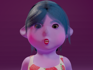 Kiwi - Female Goblin Model 3D