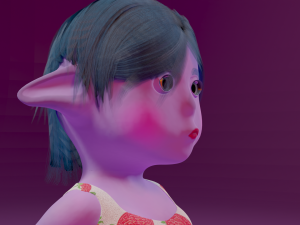 Kiwi - Female Goblin Model 3D