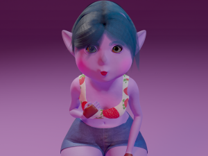 Kiwi - Female Goblin Model 3D