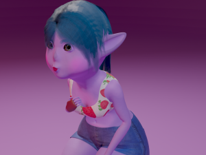 Kiwi - Female Goblin Model 3D