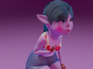 Kiwi - Female Goblin Model 3D
