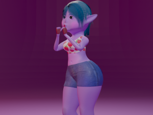 Kiwi - Female Goblin Model 3D