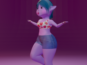 Kiwi - Female Goblin Model 3D
