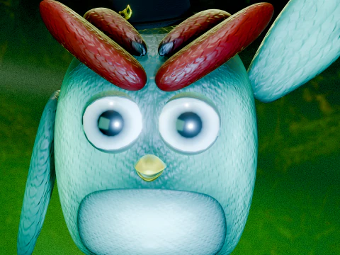 Lemon The Explorer Owl Low-poly 3D Model