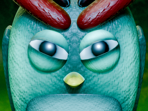 Lemon The Explorer Owl Low-poly Modèle 3D