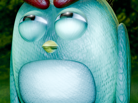 Lemon The Explorer Owl Low-poly Modèle 3D