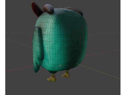 Lemon The Explorer Owl Low-poly Modèle 3D