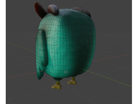 Lemon The Explorer Owl Low-poly 3D Model