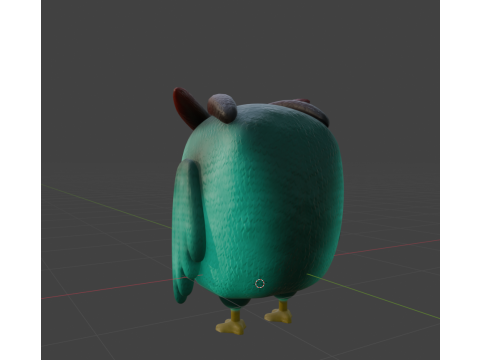 Lemon The Explorer Owl Low-poly Modèle 3D