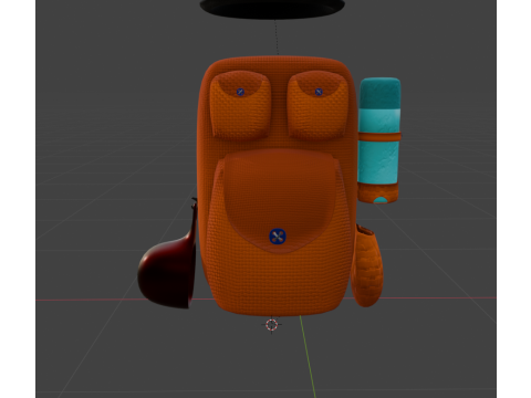 Lemon The Explorer Owl Low-poly Modèle 3D