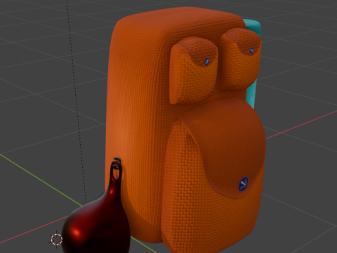 Lemon The Explorer Owl Low-poly Modèle 3D