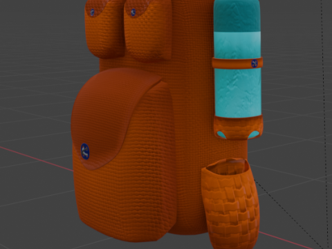 Lemon The Explorer Owl Low-poly Modèle 3D