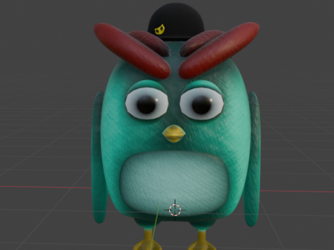 Lemon The Explorer Owl Low-poly Modèle 3D