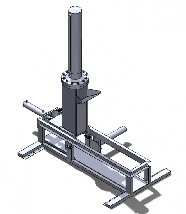 3 cylinder vertical hydraulic press 3D Model .c4d .max .obj .3ds .fbx .stl .blend