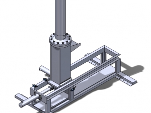 3 cylinder vertical hydraulic press 3D Model