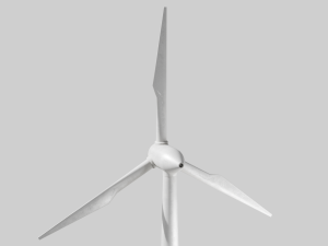 Wind Turbine Low poly Low-poly Modello 3D