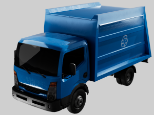 Recycle Truck Waste Car Low Poly Low-poly Modelo 3D