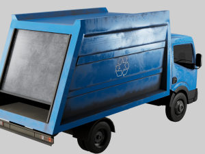 Recycle Truck Waste Car Low Poly Low-poly Modelo 3D