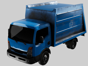 Recycle Truck Waste Car Low Poly Low-poly Modelo 3D