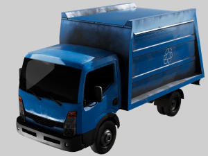 Recycle Truck Waste Car Low Poly Low-poly 3D Model