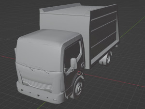 Recycle Truck Waste Car Low Poly Low-poly Modelo 3D