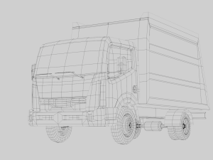 Recycle Truck Waste Car Low Poly Low-poly Modelo 3D