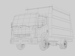 Recycle Truck Waste Car Low Poly Low-poly 3D Model