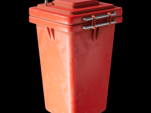 Recycle Trash Garbage Cans Low Poly 3D Low-poly 3D-Modell