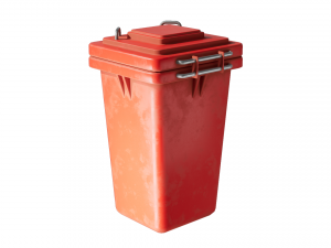 Recycle Trash Garbage Cans Low Poly 3D Low-poly 3D-Modell