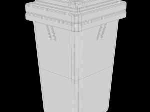 Recycle Trash Garbage Cans Low Poly 3D Low-poly 3D-Modell