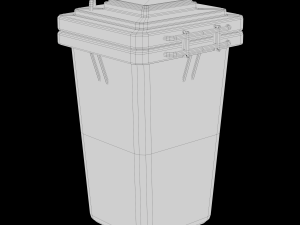 Recycle Trash Garbage Cans Low Poly 3D Low-poly 3D-Modell