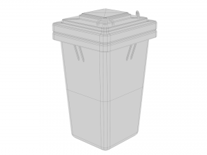 Recycle Trash Garbage Cans Low Poly 3D Low-poly 3D-Modell