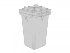 Recycle Trash Garbage Cans Low Poly 3D Low-poly 3D-Modell