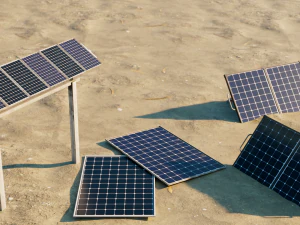 Panel słoneczny Ekologia energia Low Poly Low-poly Model 3D