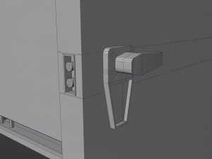 Dressing booth Changing room Beach cabin tent Low-poly Modelo 3D
