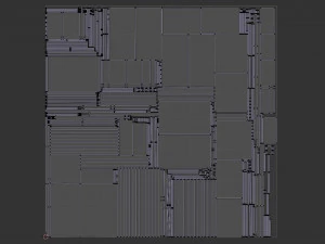 Cabine de vestir Vesti&aacute;rio Barraca de praia Low-poly Modelo 3D