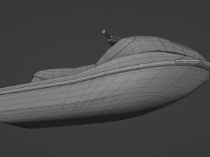 Rescue Jet Ski Water scooter Aquabike Hydrocycle Jet boat Low-poly Model 3D