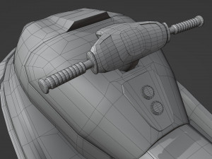 Rescue Jet Ski Water scooter Aquabike Hydrocycle Jet boat Low-poly Model 3D