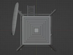Salva-vidas Salva-vidas Torre de guarda Mirante da praia Modelo 3D