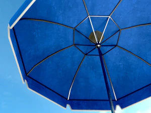 Guarda-sol de praia Guarda-sol Abrigo solar Jardim ao ar livre Low-poly Modelo 3D