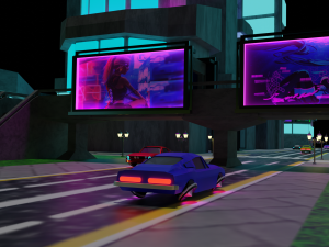 Metropolis Megalopolis Cosmopolis Town Sci fi Future Low-poly 3D Model