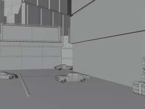 Metropolis Megalopolis Cosmopolis Town Sci fi Future Low-poly 3D Model