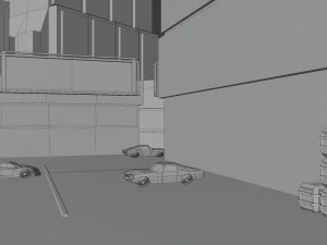Metropolis Megalopolis Cosmopolis Town Sci fi Future Low-poly 3D Model